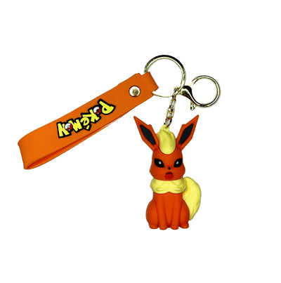 Porte-clé de Pokémon en silicone - Flareon