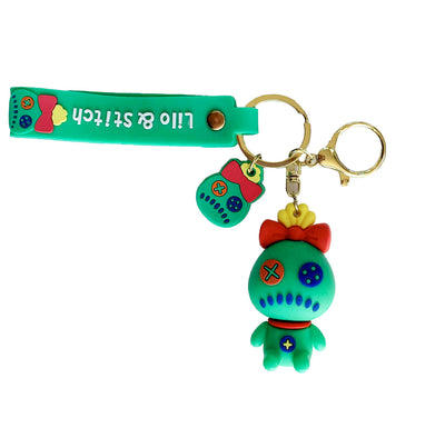 Porte-clé de Stitch en silicone - Scrump vert