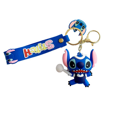 Porte-clé de Stitch en silicone - Stitch tennis