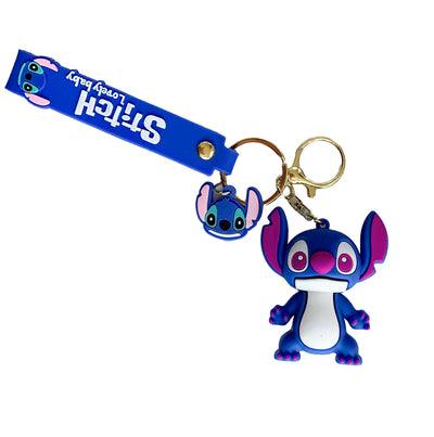 Porte-clé de Stitch en silicone - Stitch Mauve