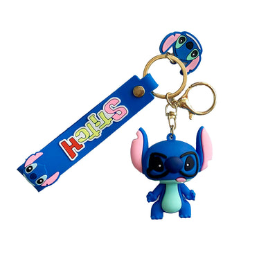 Porte-clé de Stitch en silicone - Stitch lunettes