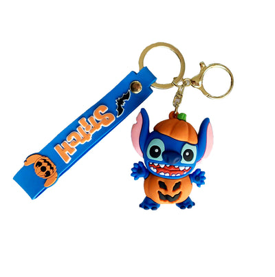 Porte-clé de Stitch en silicone - Stitch Halloween