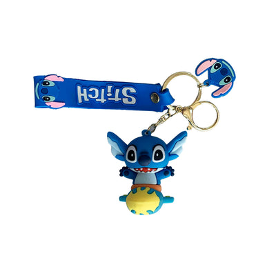 Porte-clé de Stitch en silicone - Stitch Fusée