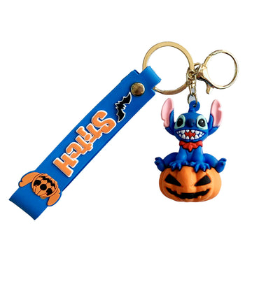 Porte-clé de Stitch en silicone - Stitch Halloween