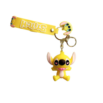 Porte-clé de Stitch en silicone - Stitch Yellow