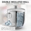 Seau à glace en acier inoxydable double isolation - Zulay