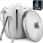 Seau à glace en acier inoxydable double isolation - Zulay