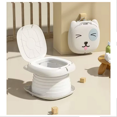 Mini toilette portative pour enfants - Gris