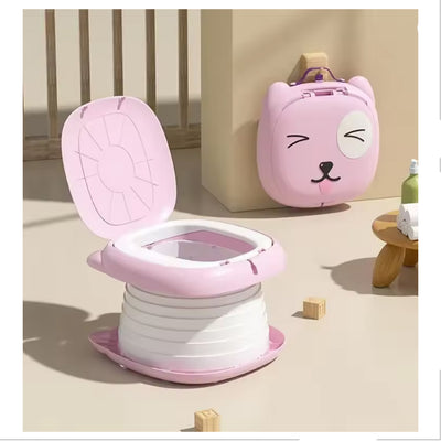 Mini toilette portative pour enfants - Rose