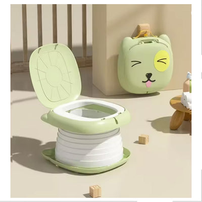 Mini toilette portative pour enfants - Vert