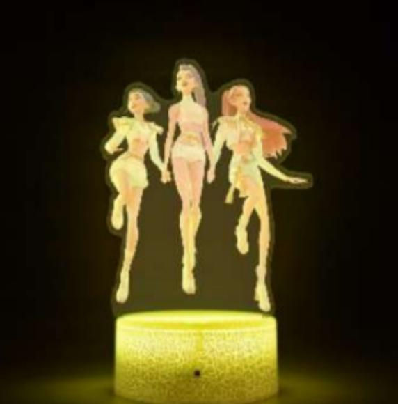 Lampe de table - veilleuse - Kpop Demon Hunters - Huntrix