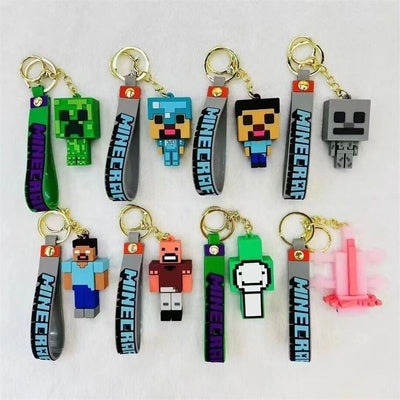 Porte-clé de Minecraft en silicone - Steve